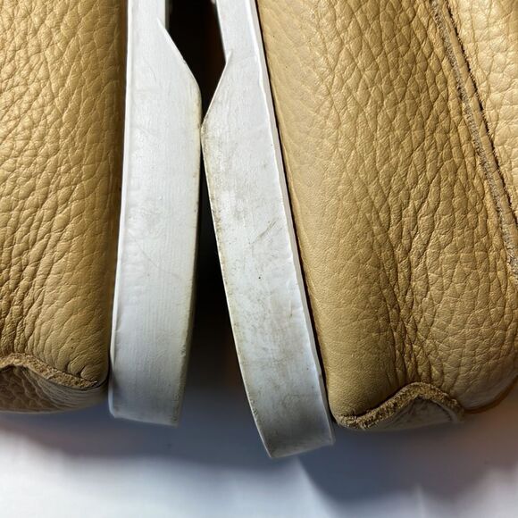 MINNETONKA Women’s Thunderbird Boat Moccasin Shoes Tan Size 7.5 - Picture 15 of 15